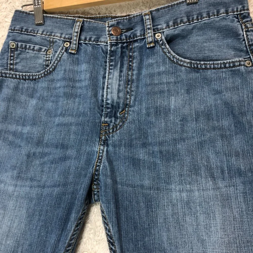 Levi's 505‎ Regular Fit Straight Leg Jean W\Stretch Men's Size 30W 32L